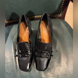 Donald J. Pliner Black Patent Leather Flats
